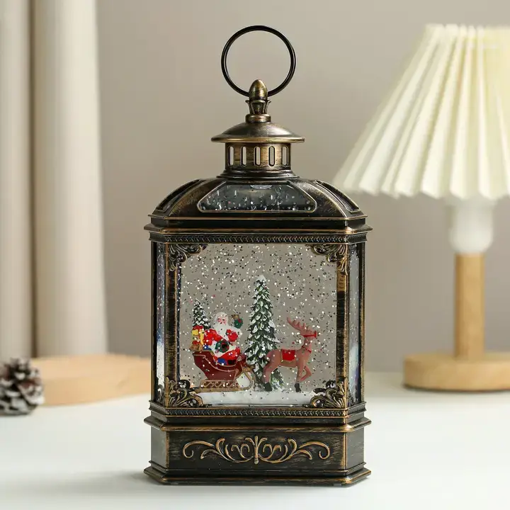 SINT - Wholesale Snow Globe - SINT Christmas Vintage Snow Globe Lantern9