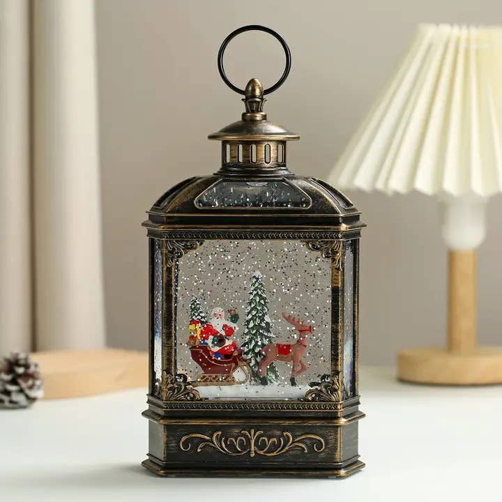 SINT - Wholesale Snow Globe - SINT Christmas Vintage Snow Globe Lantern9