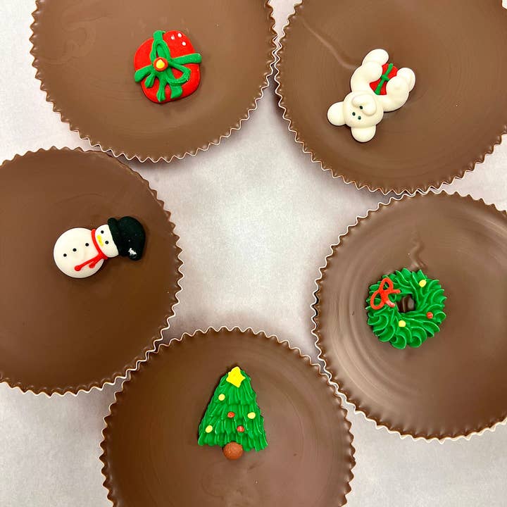 CB Stuffer - Vente Friandises enrobées de chocolat - Tasse à beurre de cacahuète traditionnelle des vacances