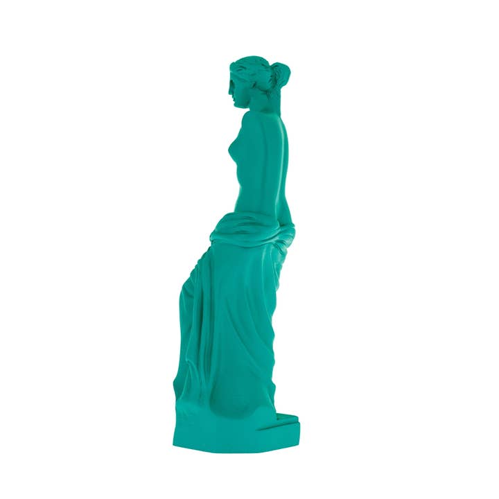 ARTIA LTD – Großhandel Skulptur – Aphrodite von Milos oder Venus de Milo Statue, 23 cm grüne Farbe