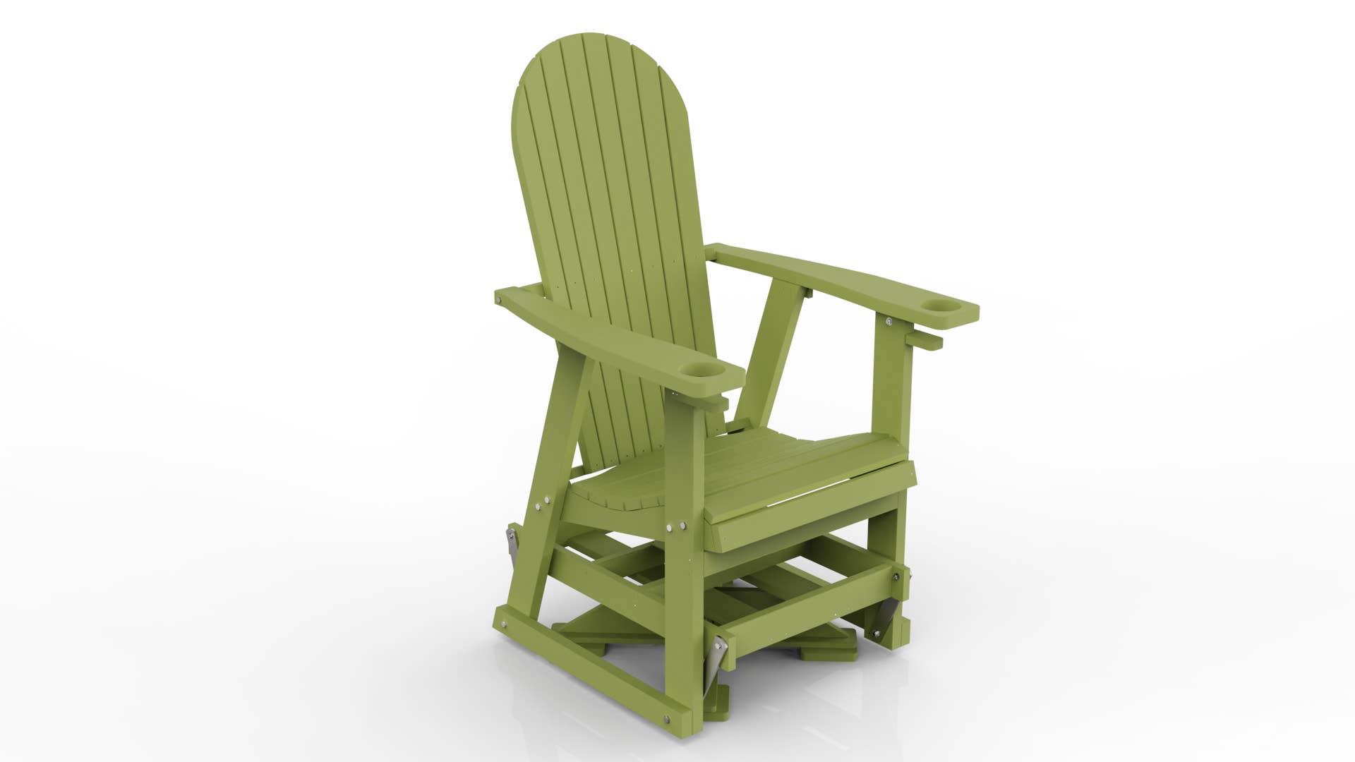 Evergreen Patio - Vente Chaise Adirondack - Planeur pivotant en polyéthylène7