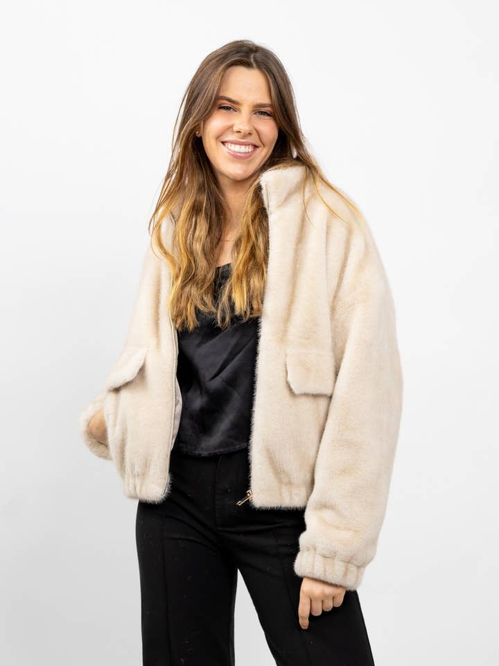 FAUX FUR JACKET for wholesale by KZELL PARIS