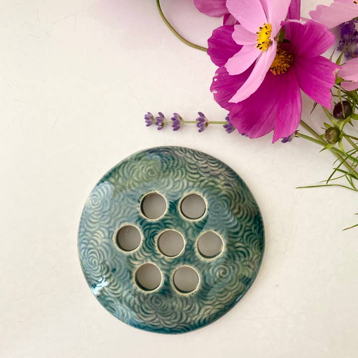 Hester's Studio - Wholesale Decorative Tabletop Object - Mason Jar Flower Frog Topper5