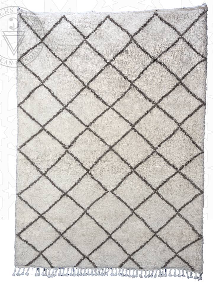 Tapete marroquino Beni Ourain por atacado de Berbers Market