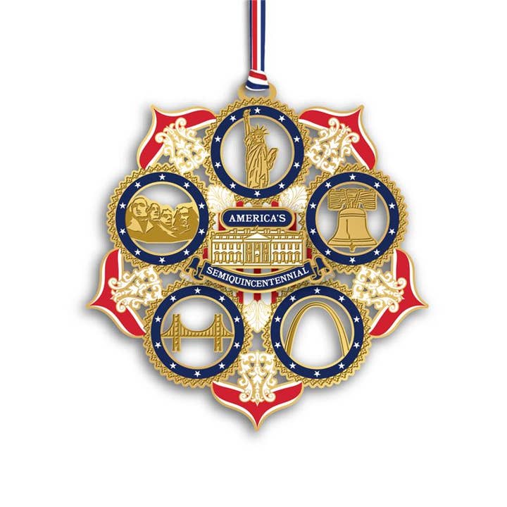 America250 American Icons Ornament for wholesale by Beacon Design