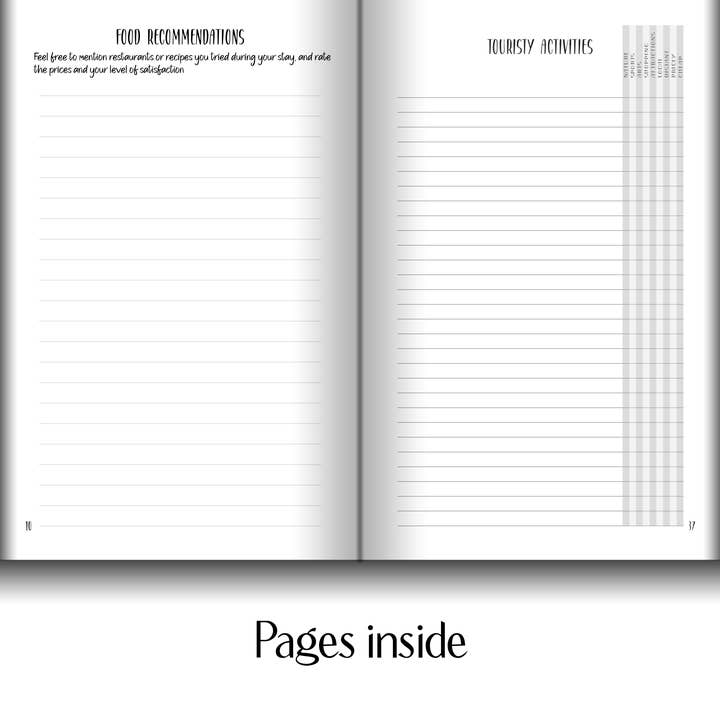 Gilded Iris Designs, LLC - Wholesale Journal/diary - New York Vacation Home Rental Guest Book3