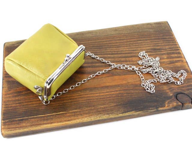 Pretty Persuasions - Wholesale Coin Purse - Women's - PL24011 Leather Coin Purse w/Crossbody Chain3