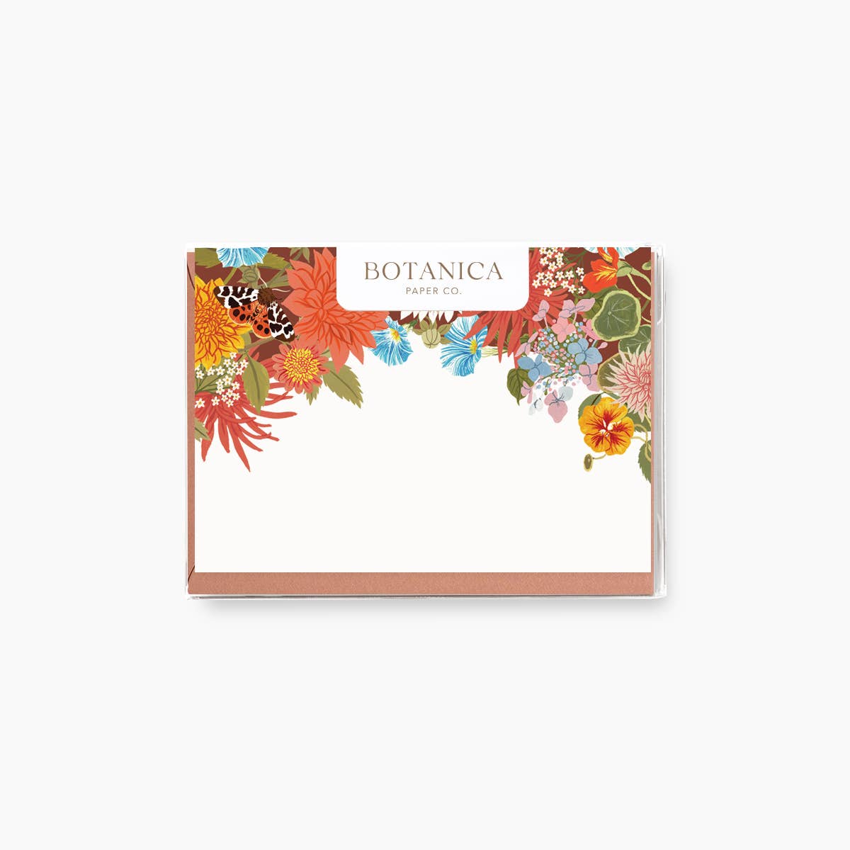 Botanica Paper Co. - Wholesale Stationery/Notecard Set - RUSSET | mini boxed cards of 80