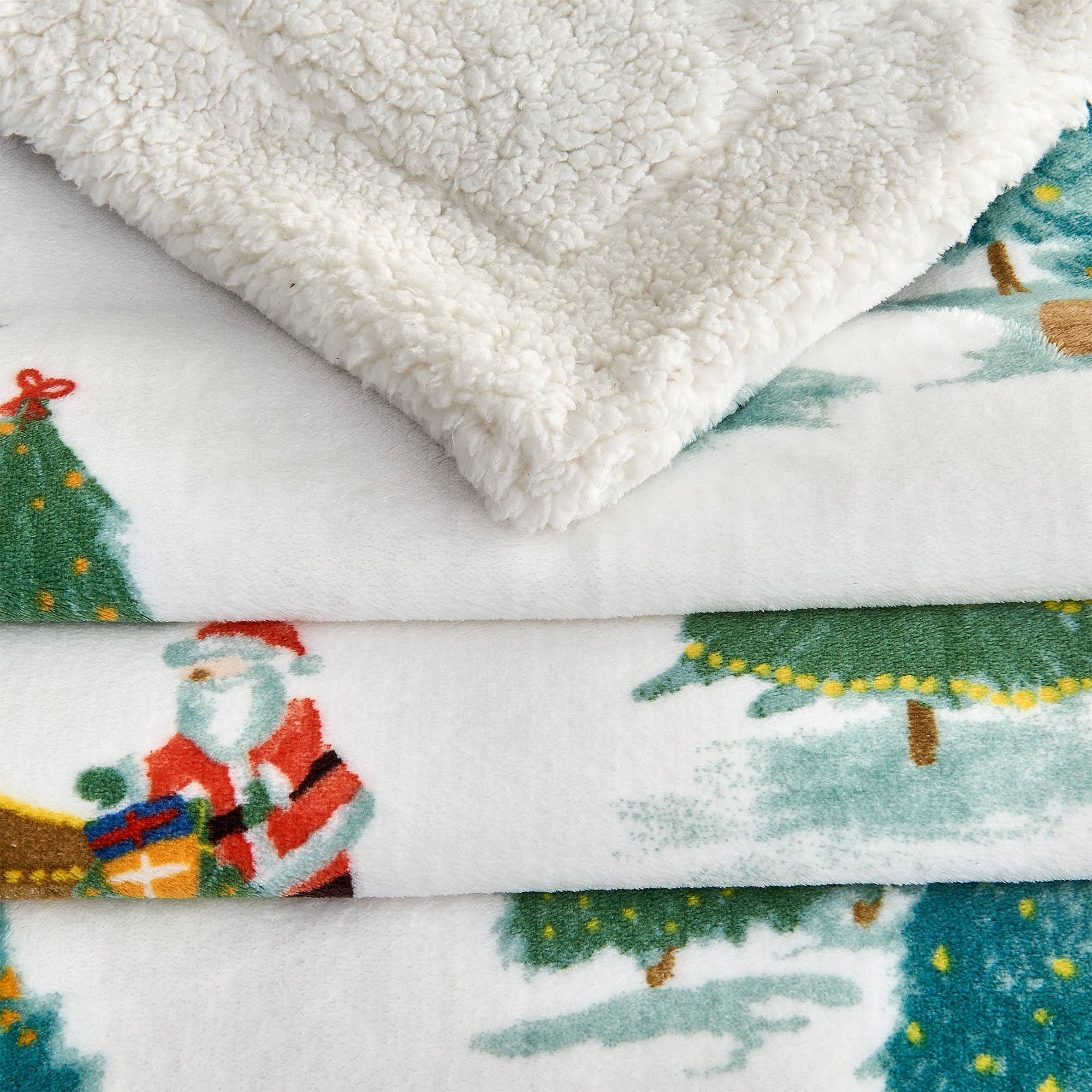 BH Collective - Wholesale Throw Blanket - Throw Blanket - Holiday Printed Sherpa - Eve Collection41