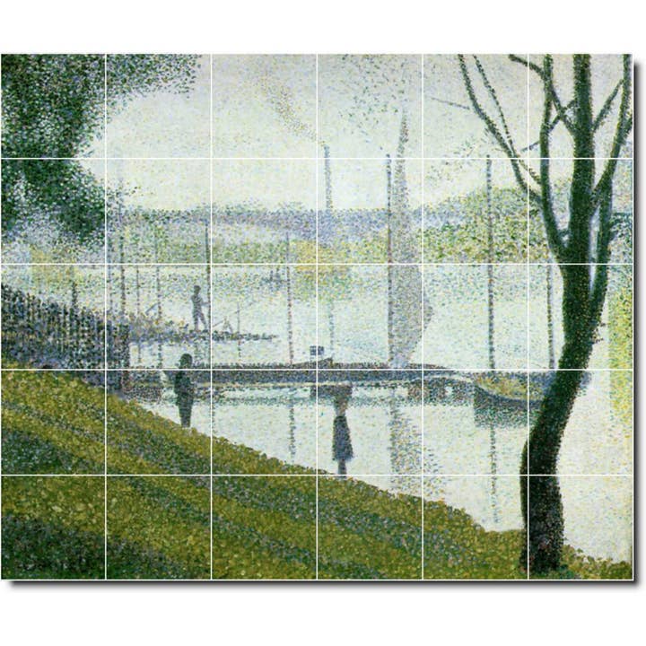 Peinture murale en céramique Waterfront PT08296 pour la vente par Picture-Tiles.com