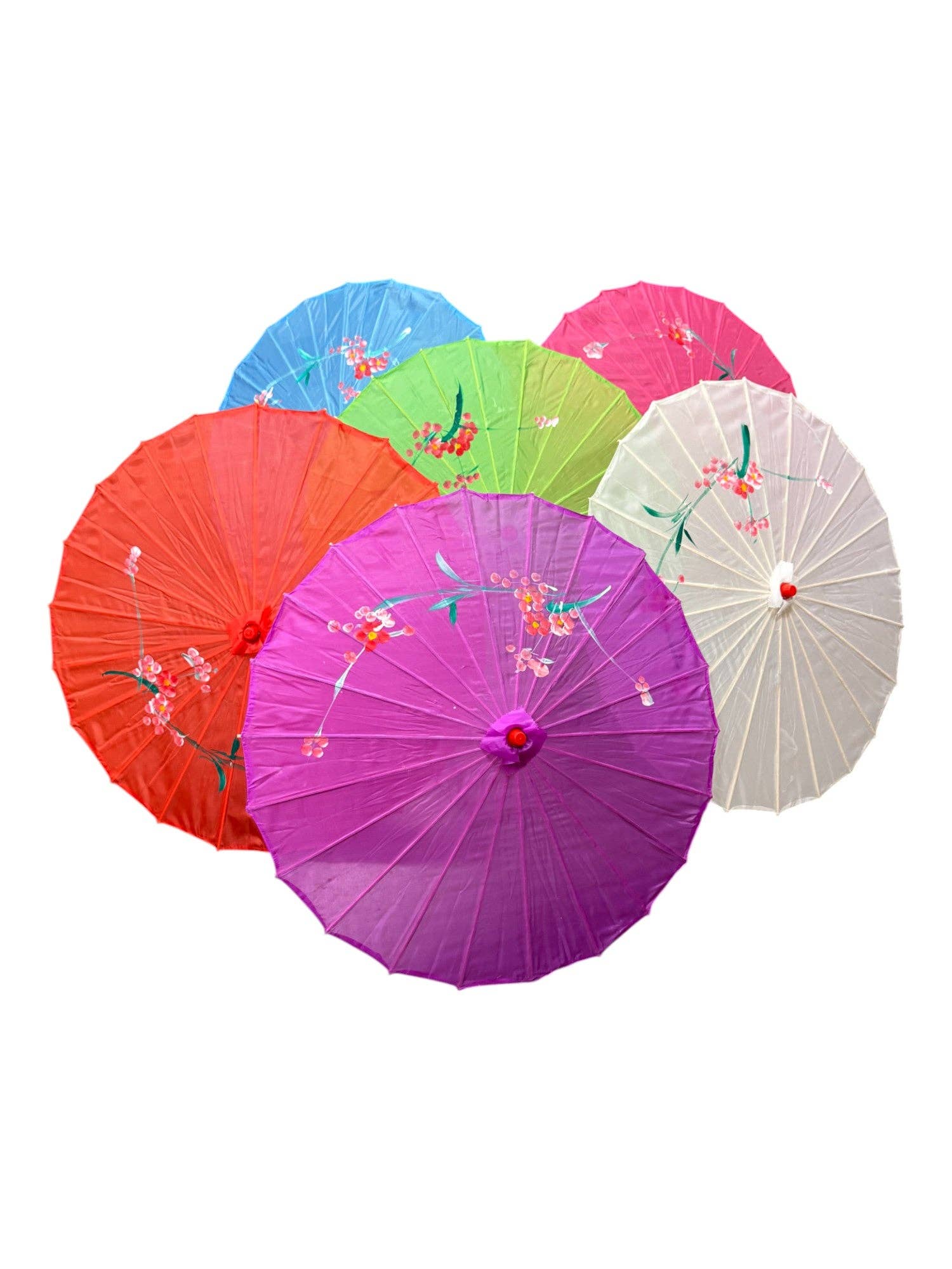 ASSORTED Traditional Floral Sunshade Oilpaper Umbrella UM5044-C (12PC) for wholesale on Faire7