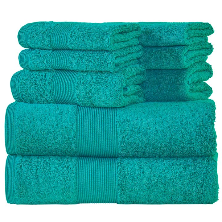 Fabstyles - Wholesale Towel Set - Fabstyles 8 Piece 600 GSM Zero Twist Cotton Towel Set