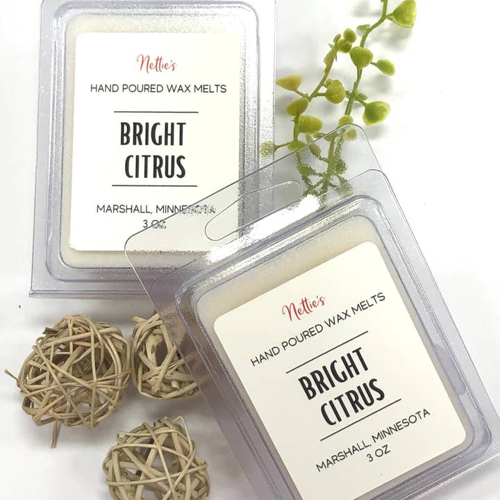 Bright Citrus Wax Melts for wholesale by Nettie's