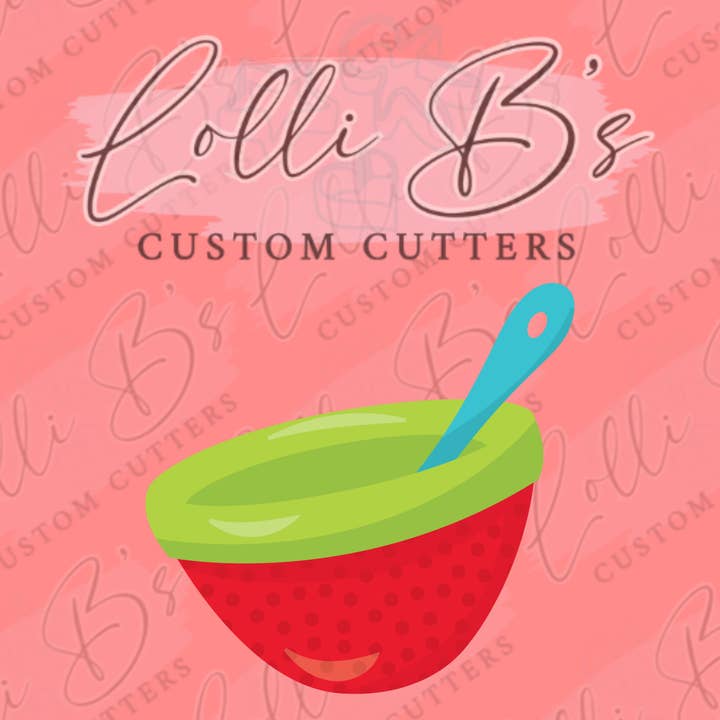 Bol à mélanger, bol à soupe, bol à céréales, emporte-pièce pour la vente par Lolli B Custom Cutters