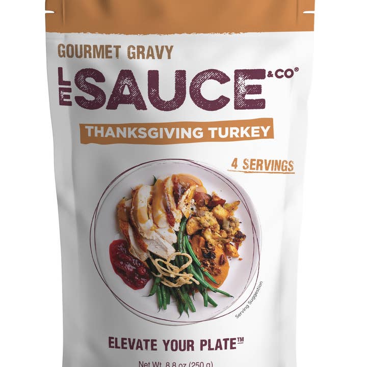 Le Sauce & Co. 4-Serving Thanksgiving Turkey Gourmet Gravy for wholesale by Le Sauce & Co.