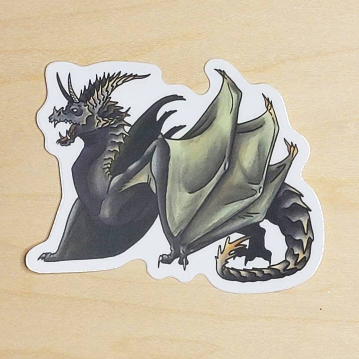 Wyvern Vinyl Sticker for wholesale by Krisanthemum