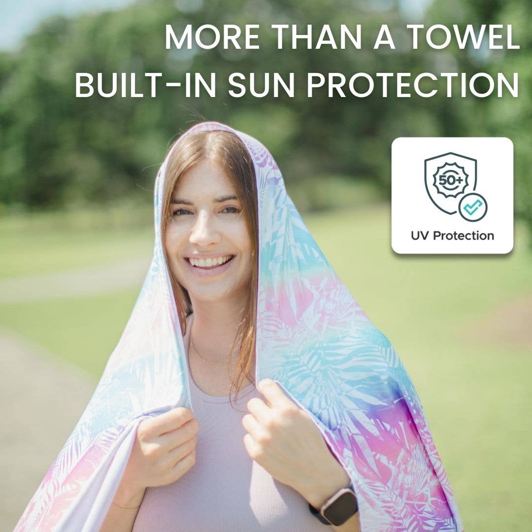 ROAM – wholesale Beach towel – UPF 50+ Beach Pool Towel - Full Size (Pineapple Fever)6