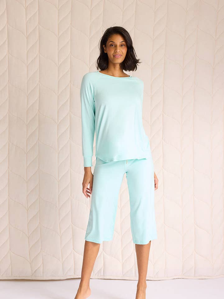 Relaxed Long Sleeve Top + Capri Pant for wholesale by THIS IS J