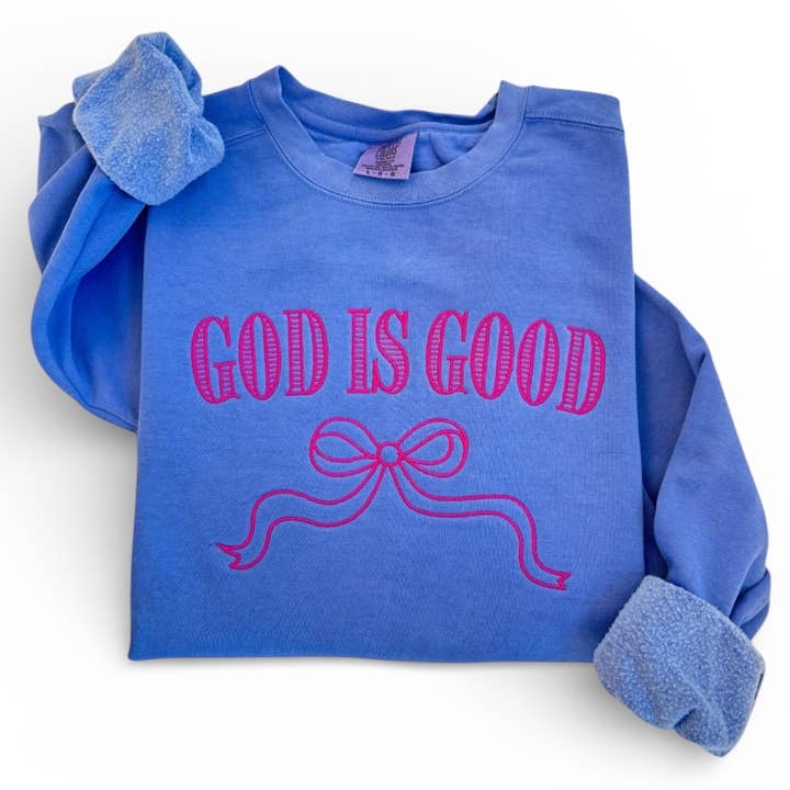 Felpa Ricamata "Dio è Buono" per la vendita all'ingrosso da parte di Duke & Fox