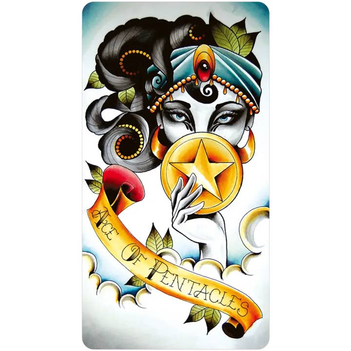 U.S. Games Systems Inc. - Wholesale Tarot Cards - Eight Coins' Tattoo Tarot Borderless Miniature Edition8