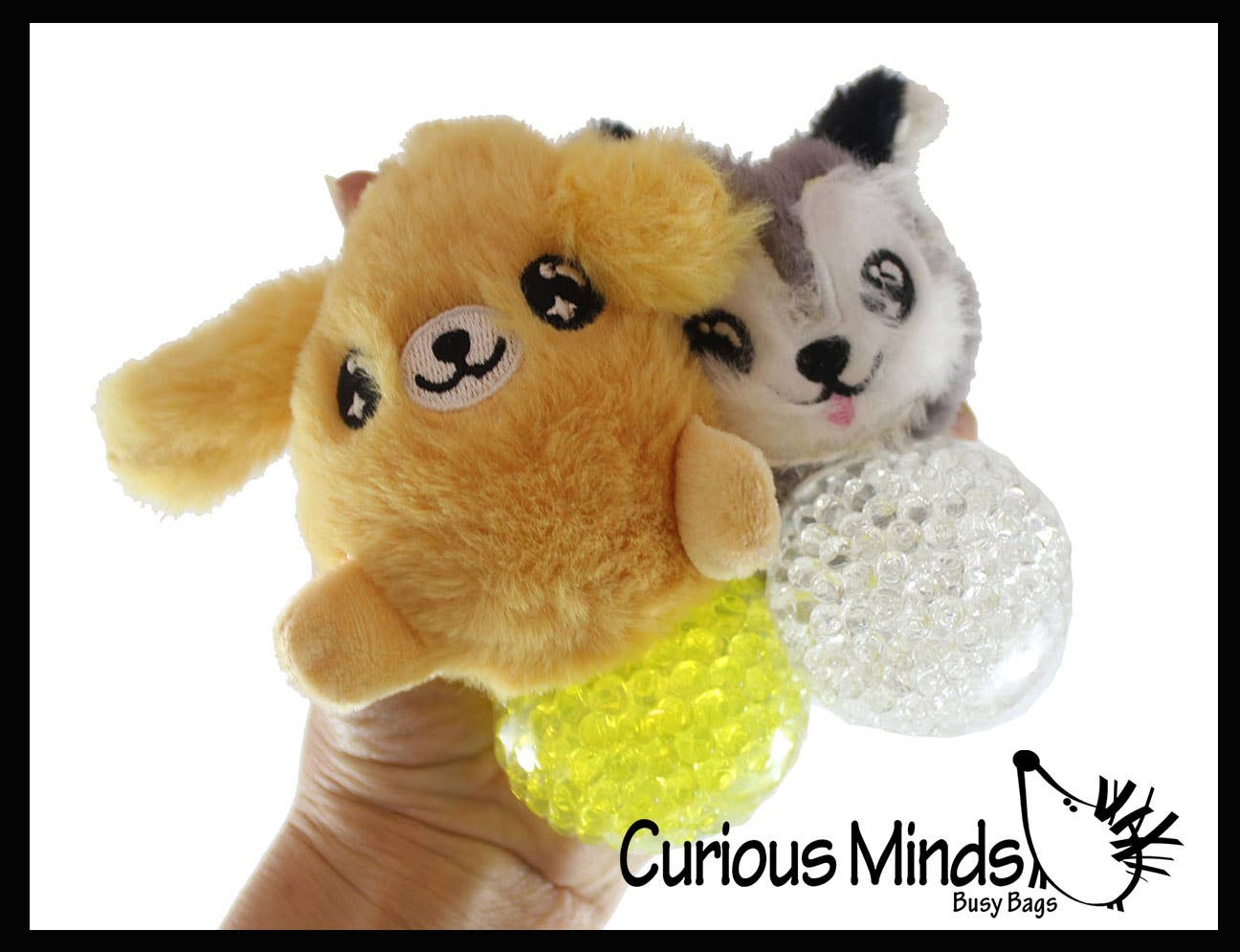 Curious Minds Toys – wholesale Squishy toy – Kids & Baby – 1 Plush Dog Animal Water Bead Filled Squeeze Stress Balls -8