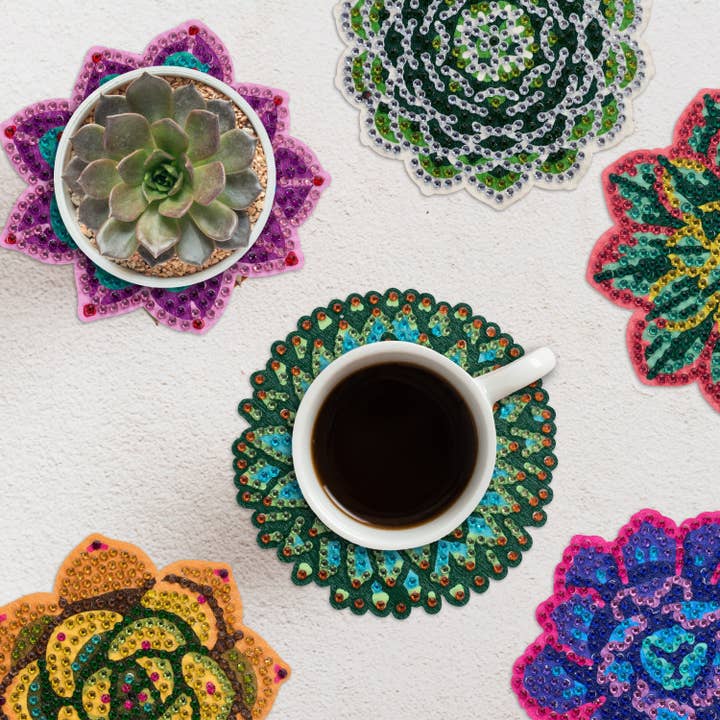 Diamond Art Club - Wholesale Coasters - Coasters - Succulents2