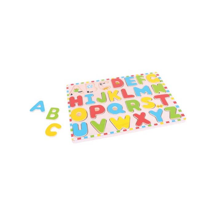 Inset Puzzle Uppercase Alphabet for wholesale by Bigjigs Toys