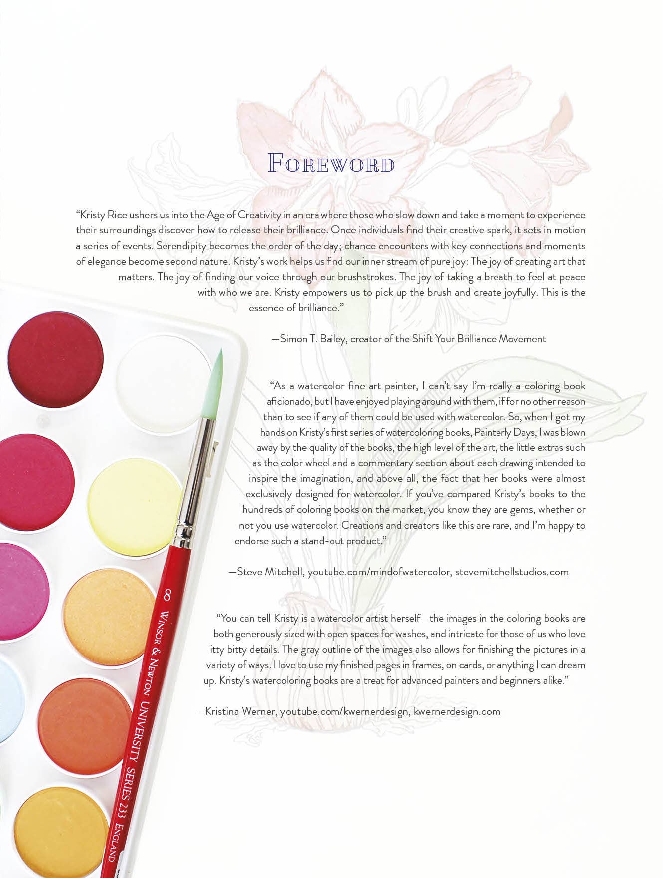 Schiffer Publishing - Wholesale Coloring & Activity Book - Adult - Kristy's Winter Cutting Garden: A Watercoloring Book2