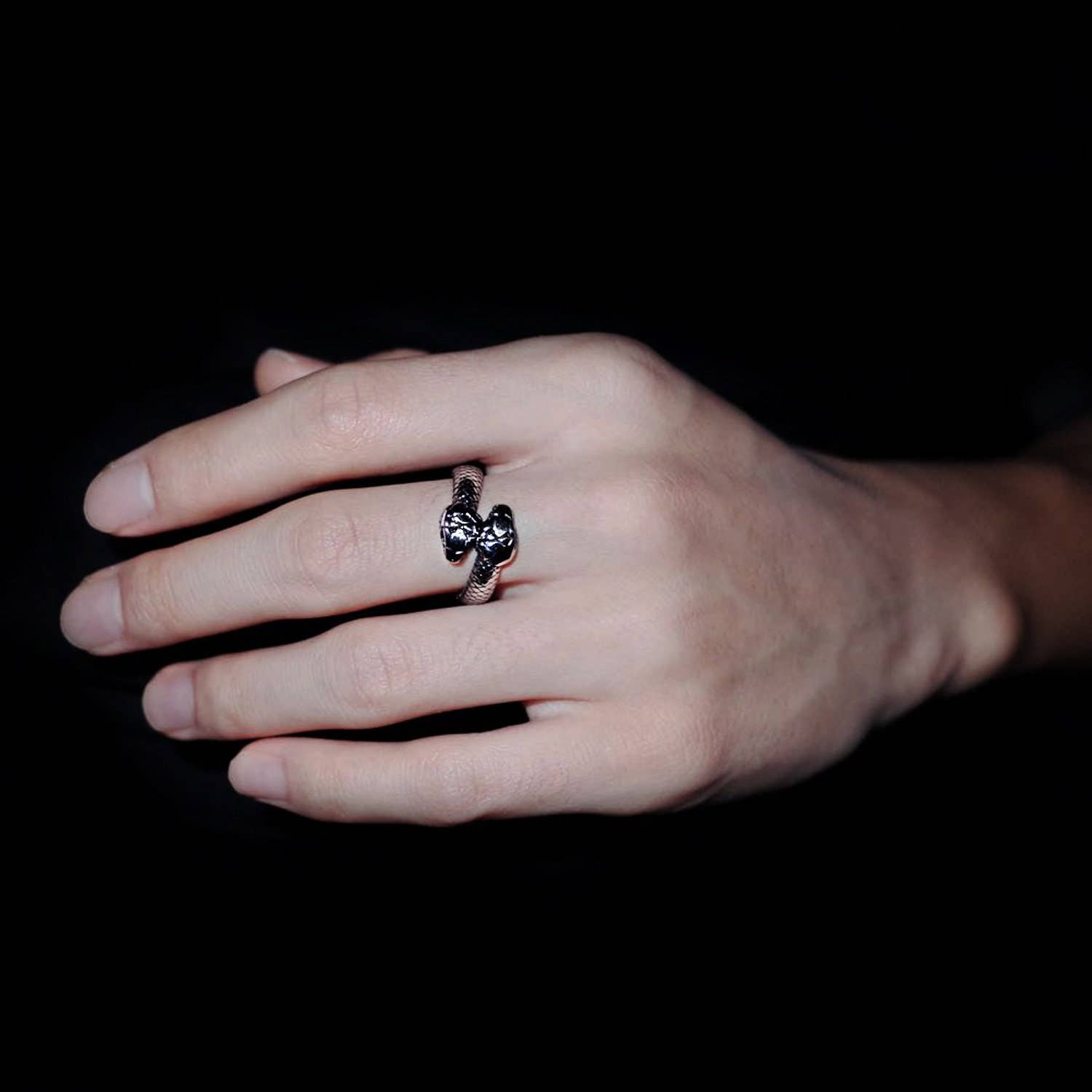 Awaken - Wholesale Cocktail/Statement Ring - Handmade Ouroboros Infinity Serpent Ring - A-4611