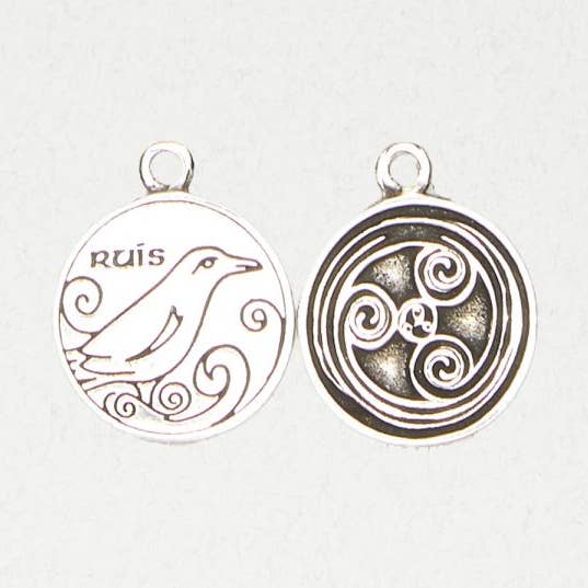 Celtic Astrology Pewter Pendant Necklace - RUIS (Nov 28 - Dec 23) for wholesale by Nirvana LLC