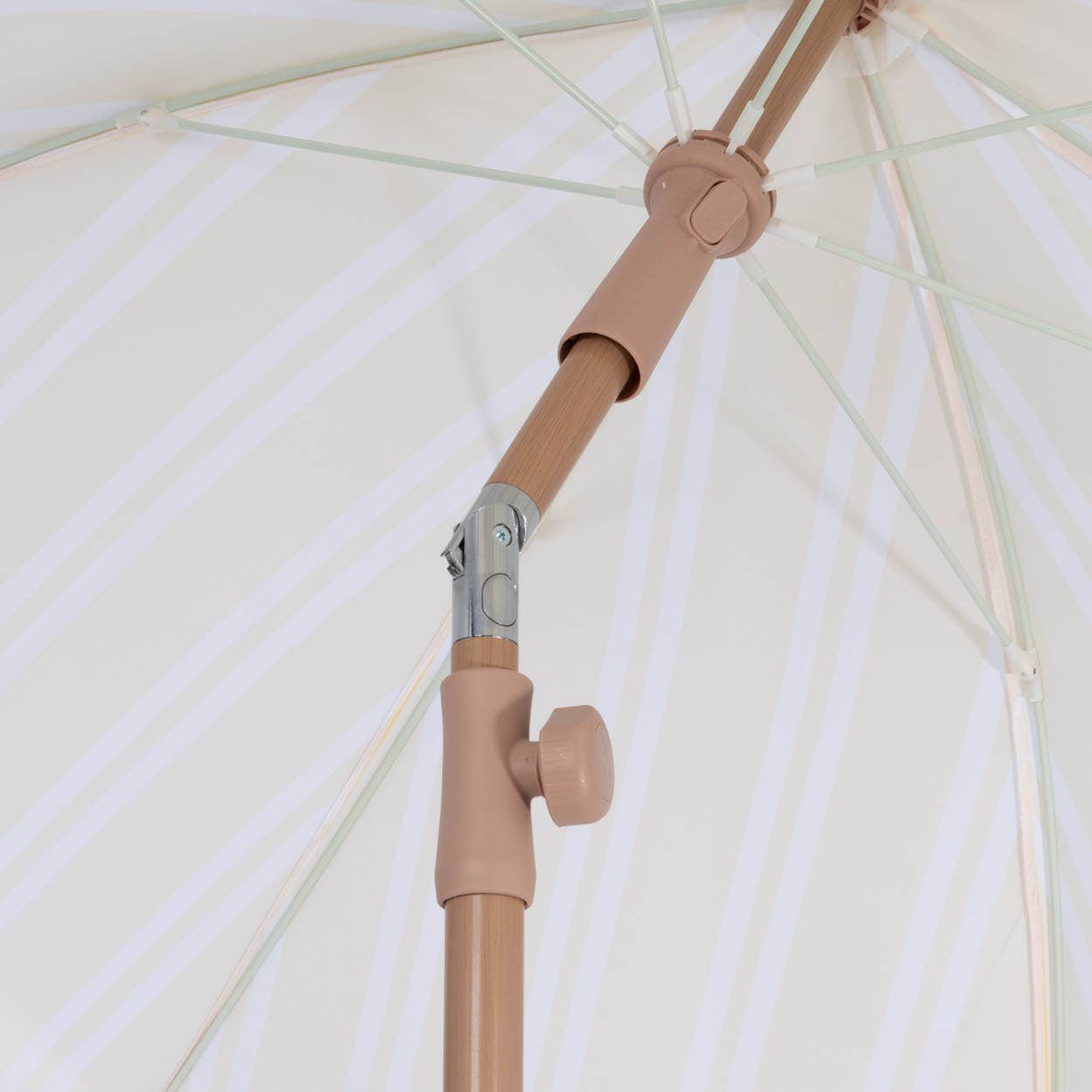 Flamingueo - Wholesale Umbrella - Women's - Yellow umbrella with thick white stripes4