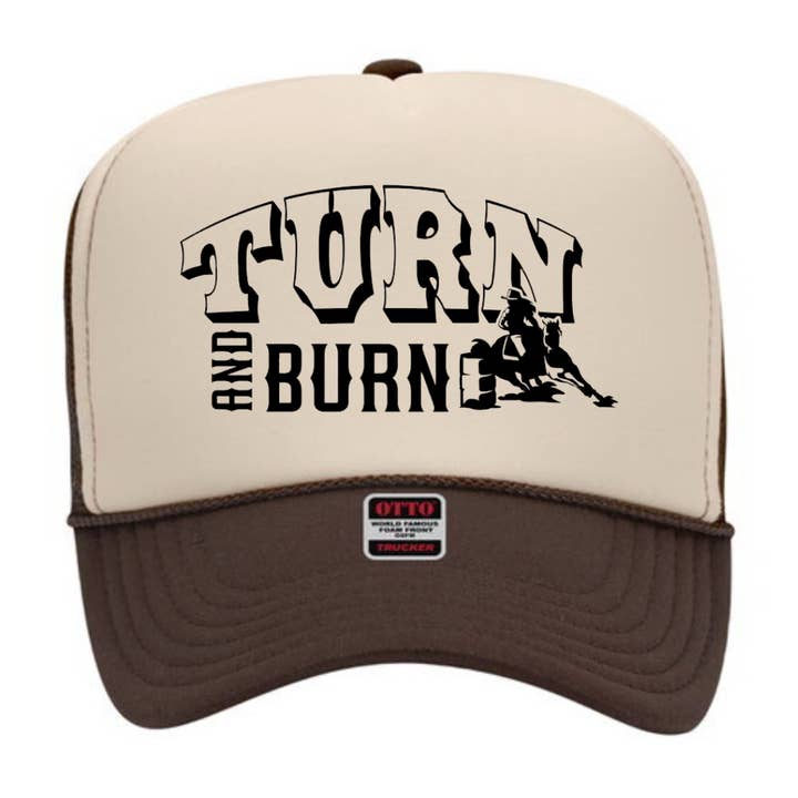 Casquette Turn & Burn Trucker pour la vente par Brandy & Daisy's Boutique