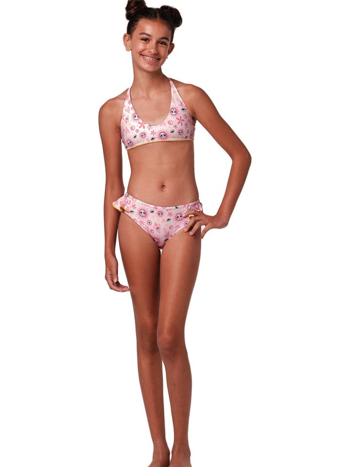 So Girl - Happy Hippie Pink Bikini Set for wholesale on Faire