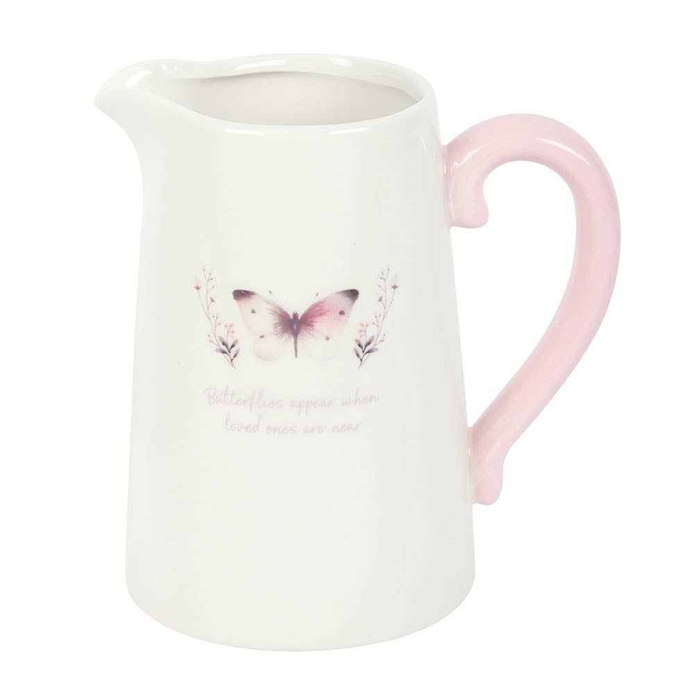 Something Different Wholesale – wholesale Vase – White Butterfly Ceramic Flower Jug3