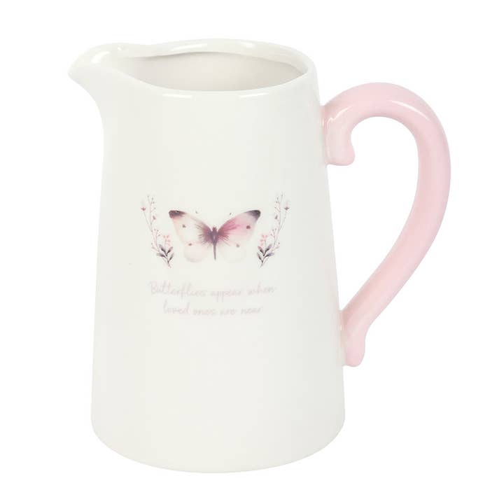 Something Different Wholesale – wholesale Vase – White Butterfly Ceramic Flower Jug3