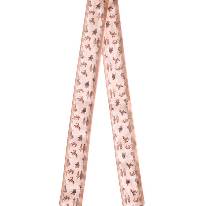 Pañuelo de Seda Western Cowgirl Twilly Saddle Club para venta al por mayor de Tirzah Lane Art