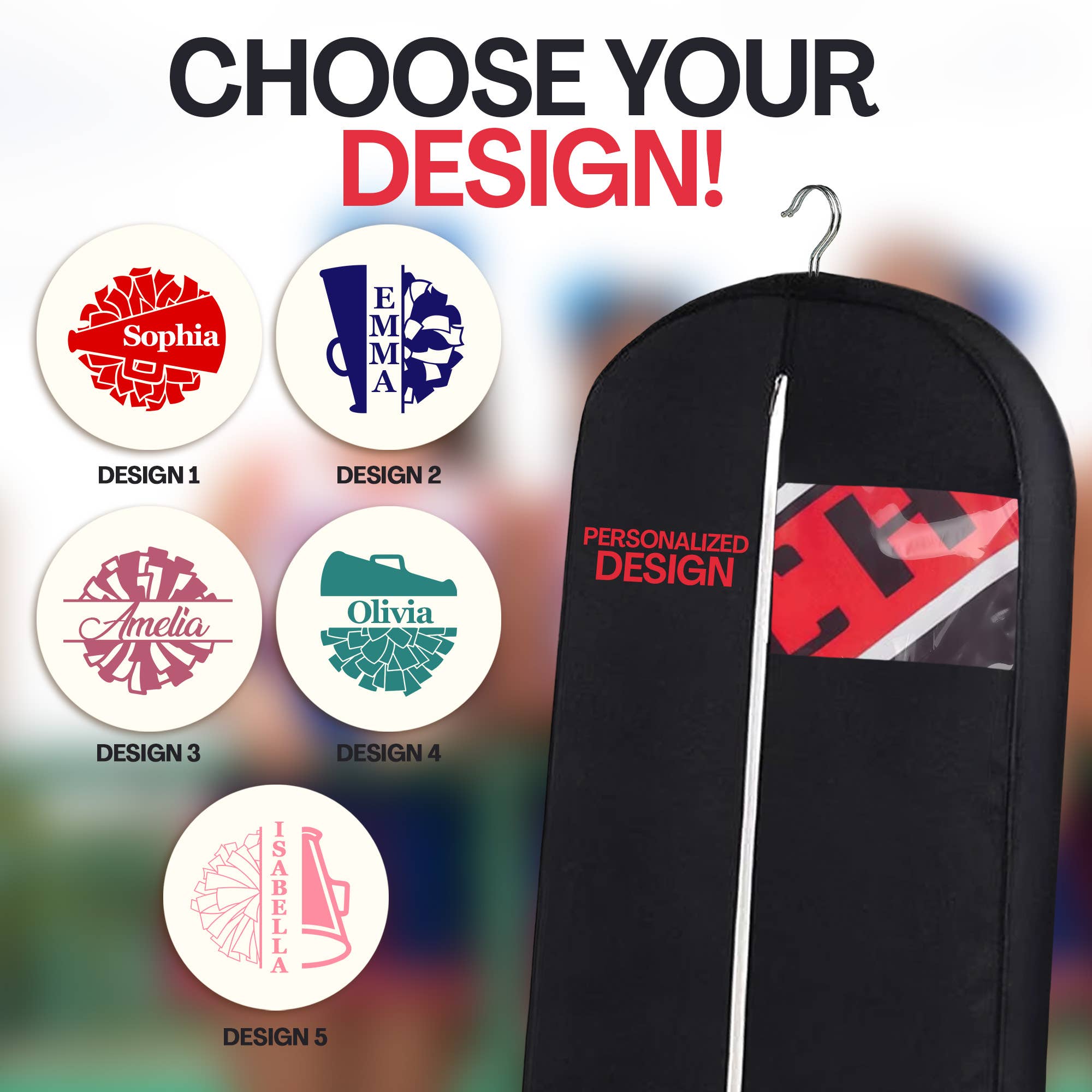 Gradzo - Wholesale Garment Bag - Unisex - Personalized Garment Bag for Cheerleaders2