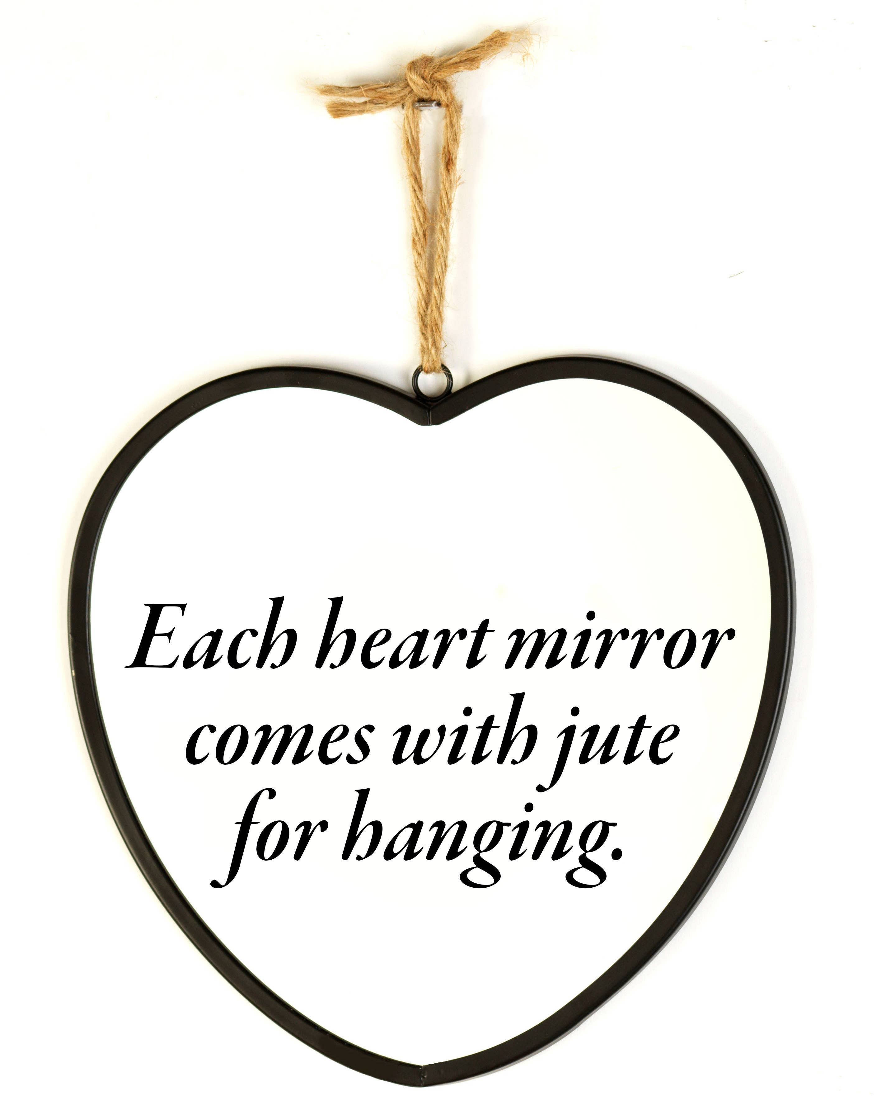 Magnolia – wholesale Wall mirror – Heart Mirror Love 1 Cor. 13:13 Sm Black3