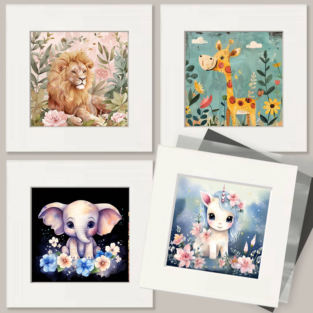 Mowbi - Wholesale Art Print - Kids & Baby - Cute Baby Turtle 8"x8" Art Print1