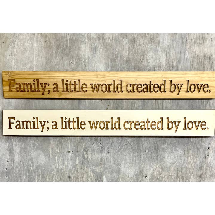 Family a little world created by love - 80cm for wholesale by Ragdoll Home