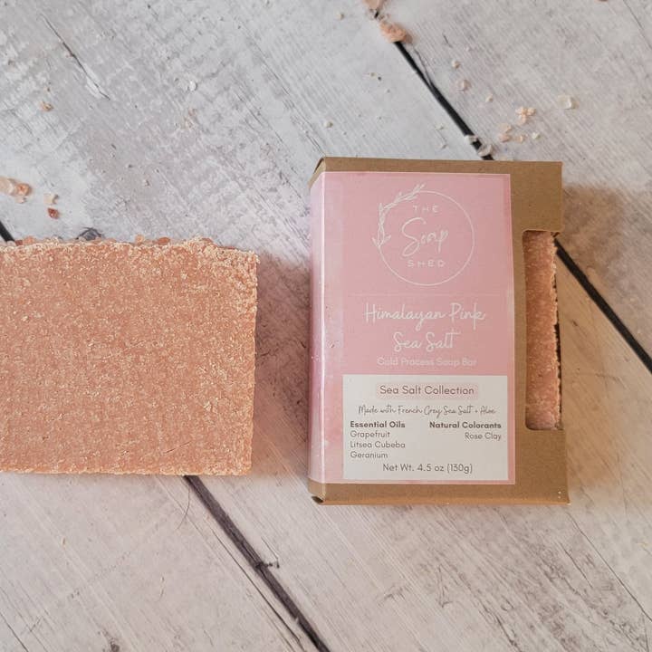 Sel de mer rose de l'Himalaya pour la vente par The Soap Shed