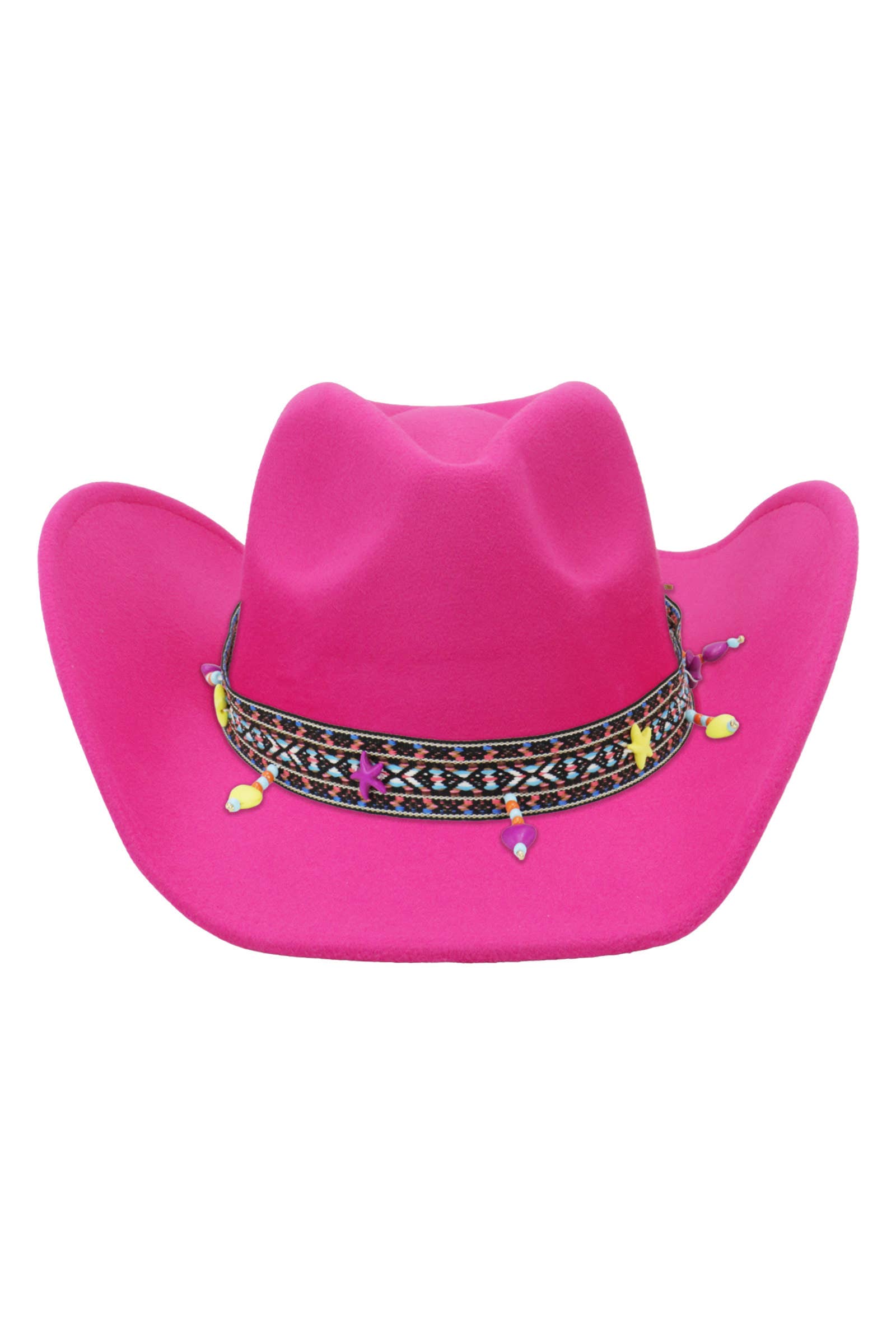 Cap Zone - Wholesale Cowboy Hat - Unisex - Navajo Baja Band Two Tone Felt Cowboy Hat18