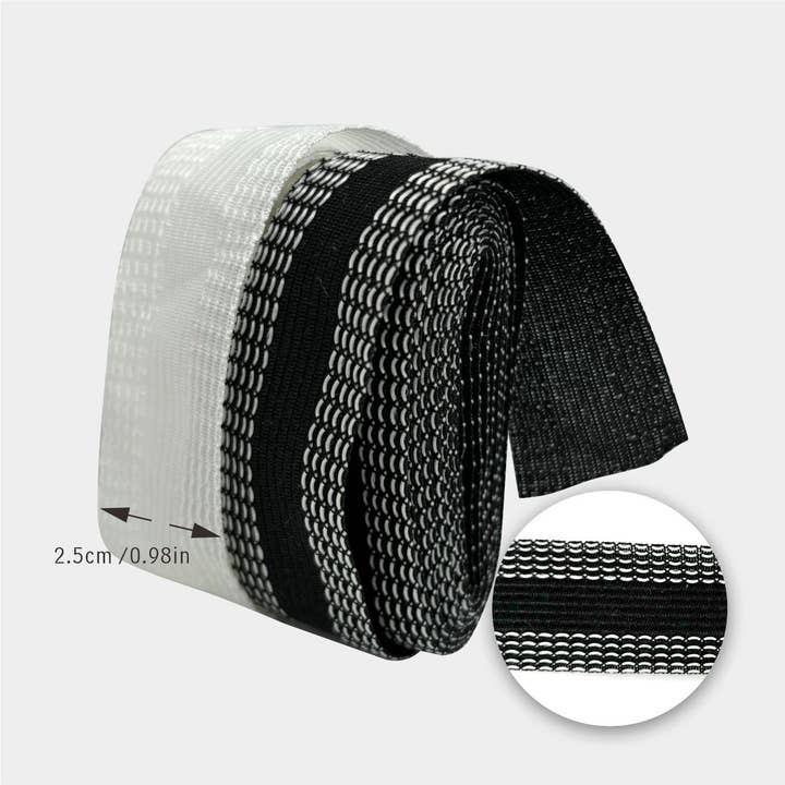 Max-Link Solutions Ltd – Großhandel Bastelwerkzeug – Darnn Sofortiges Saumband zum Aufbügeln, Schwarz/Weiß2