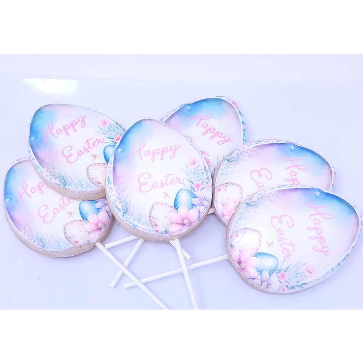 Wild Angel Treats, LLC - Wholesale Biscuit - Happy Easter Egg Cookie Pop