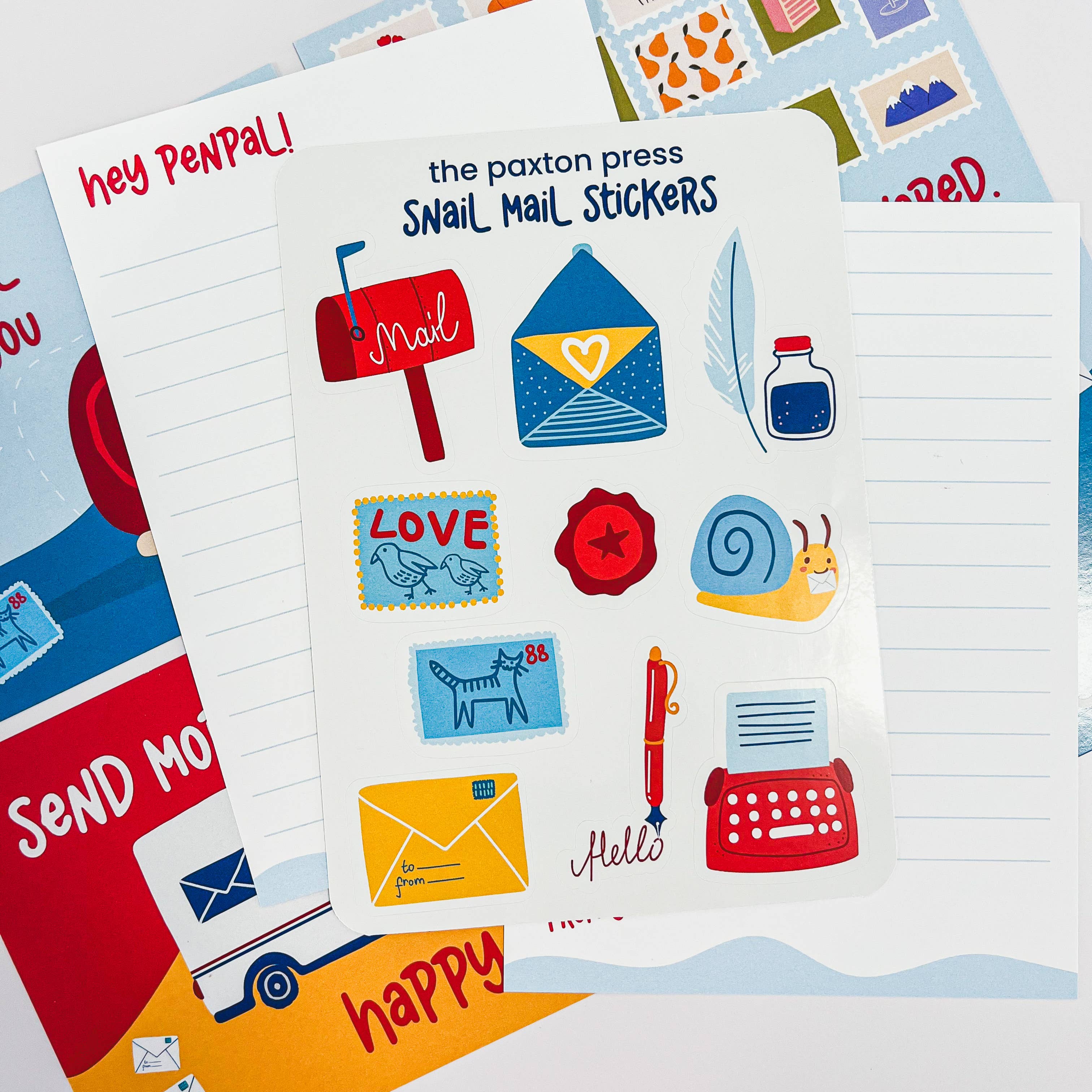 The Paxton Press – wholesale Stationery/notecard set – Pen Pal Snail Mail Letter Writing Kit4