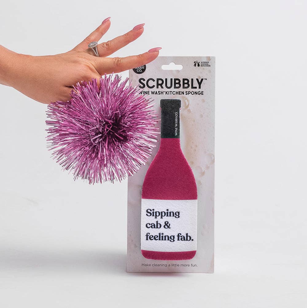 Wine Wash Co. - Vente Éponges de nettoyage - Éponge Scrubbly™ - Cabernet3