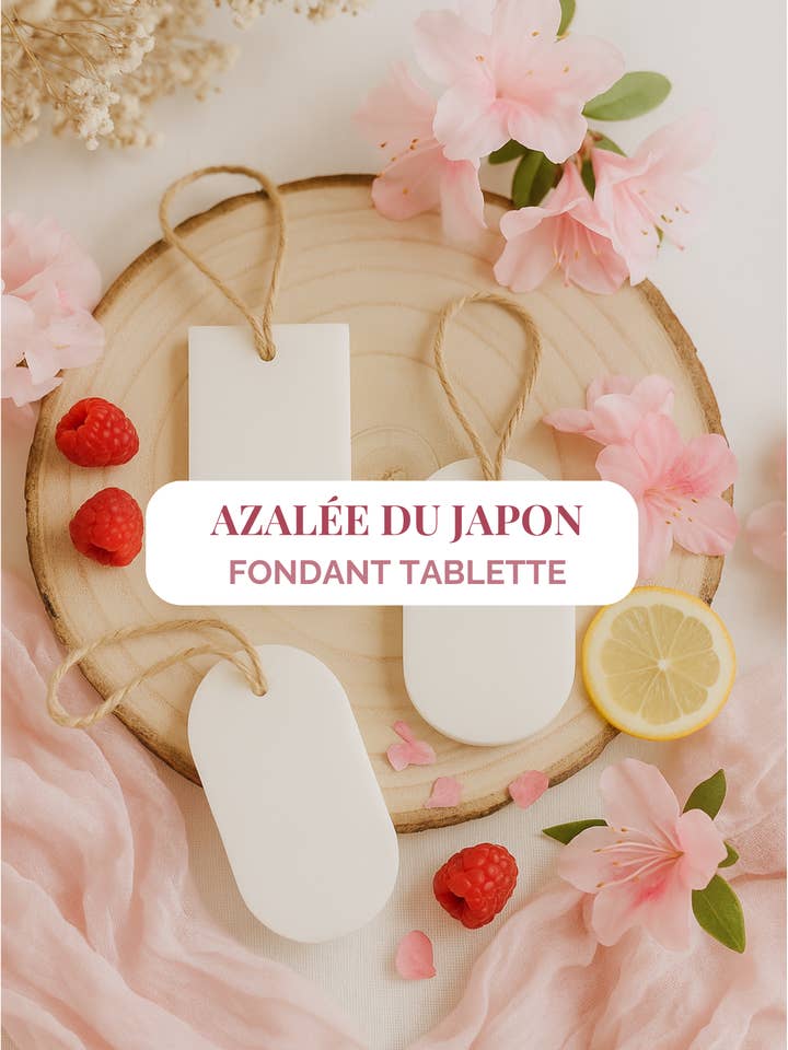 "Japanese Azalea" Scented Wax Tablet 10h for wholesale by WILD CHILD Bougies & Co