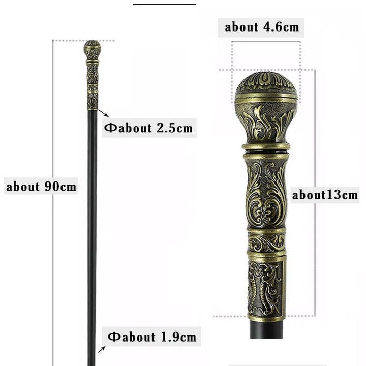 VIGOR - Wholesale Decorative Tabletop Object - upholstery Walking Stick Man Party Decorative Cane Elegant18