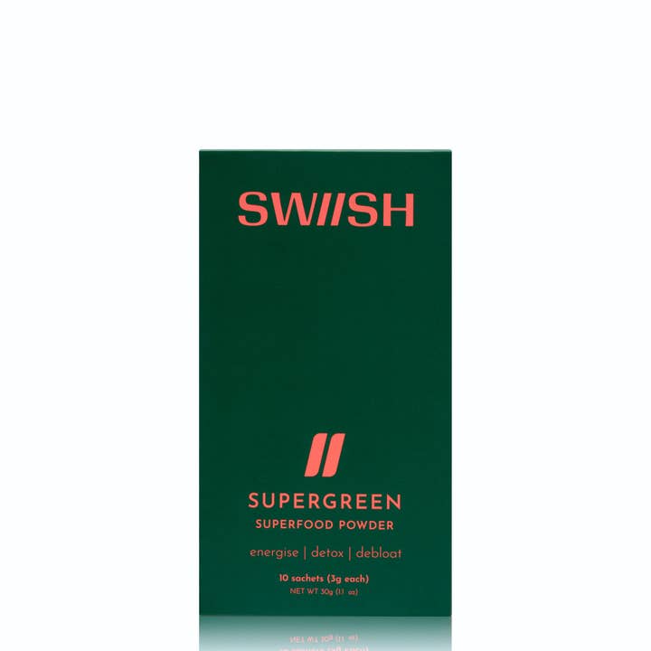 SWIISH - Wholesale Powdered health drink - SUPERGREENS Sachets2