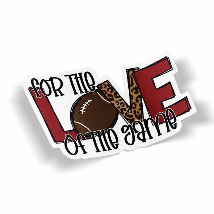 Autocollant Football pour l'amour du jeu pour la vente par JE Creates